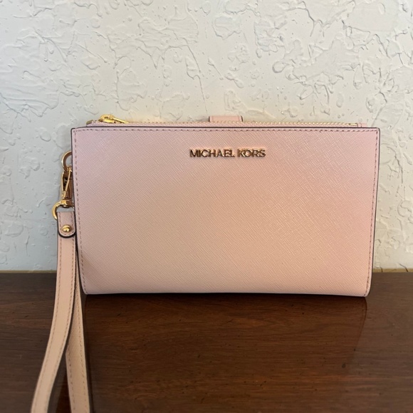 Michael Kors Jet Set Travel Large Double Zip Wristet - Picture 2 of 10